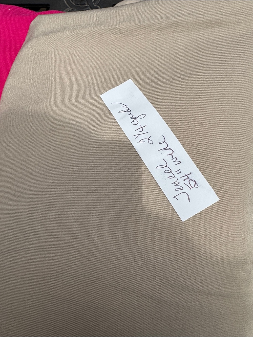 FABRIC -‎ Tencel Light Tan Pant Weight Fabric 54’ Wide 2 1/4 yards